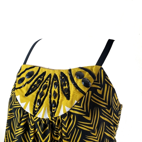 💥CLOSING SALE💥NICOLE MILLER Beaded Flowy Top - Picture 3 of 7